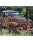 Decoupage rice paper A1 - This Rusty Car