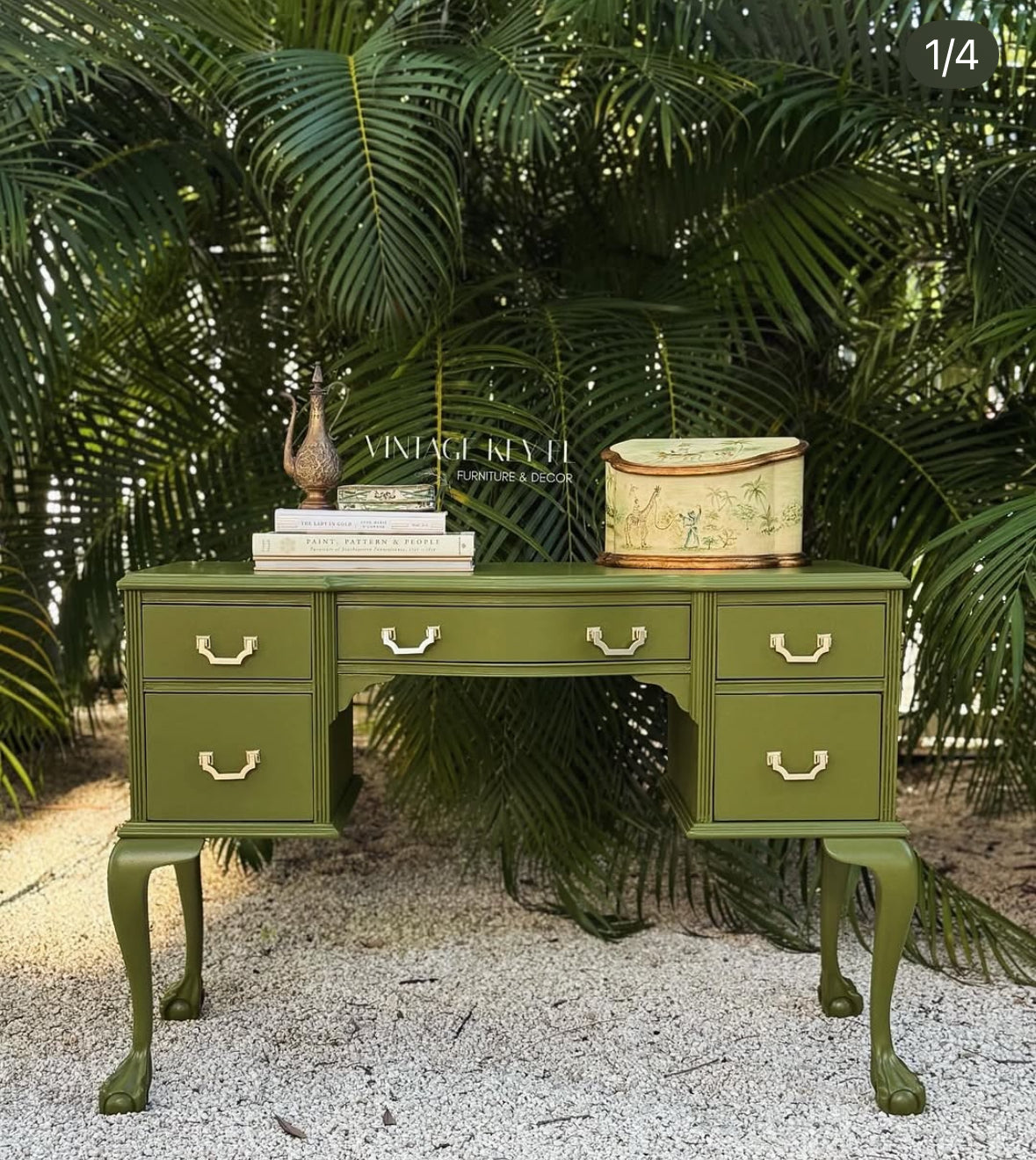 Mineral paint, shade Spanish Olive, One Hour Enamel