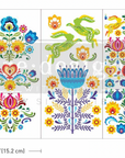 Liten överföringsbild Doodle Flowers