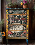 A1 Decoupage fiber paper Bold Blooms - 60 x 85 cm