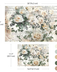 A1 Decoupage fiber paper Bold Blooms - 60 x 85 cm