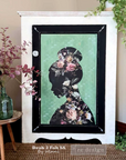 Print Floral Silhouette