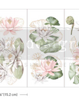 Small Decor Transfer Water Lilies