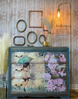 A1 Decoupage fiber paper Bold Blooms - 60 x 85 cm