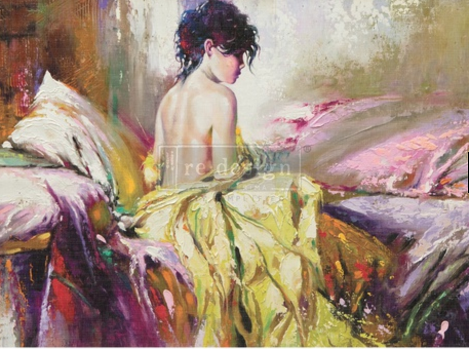 A1 Decoupage fiber paper Bold Blooms - 60 x 85 cm
