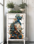 A1 Decoupage fiberpapper Aged Machinery Elegance - 60 x 85 cm