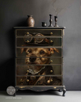 A1 Decoupage fiberpapper Aged Machinery Elegance - 60 x 85 cm