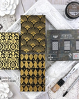 Koristesabluuna Decor Stencil - Decadent Walls - 15 x 23cm