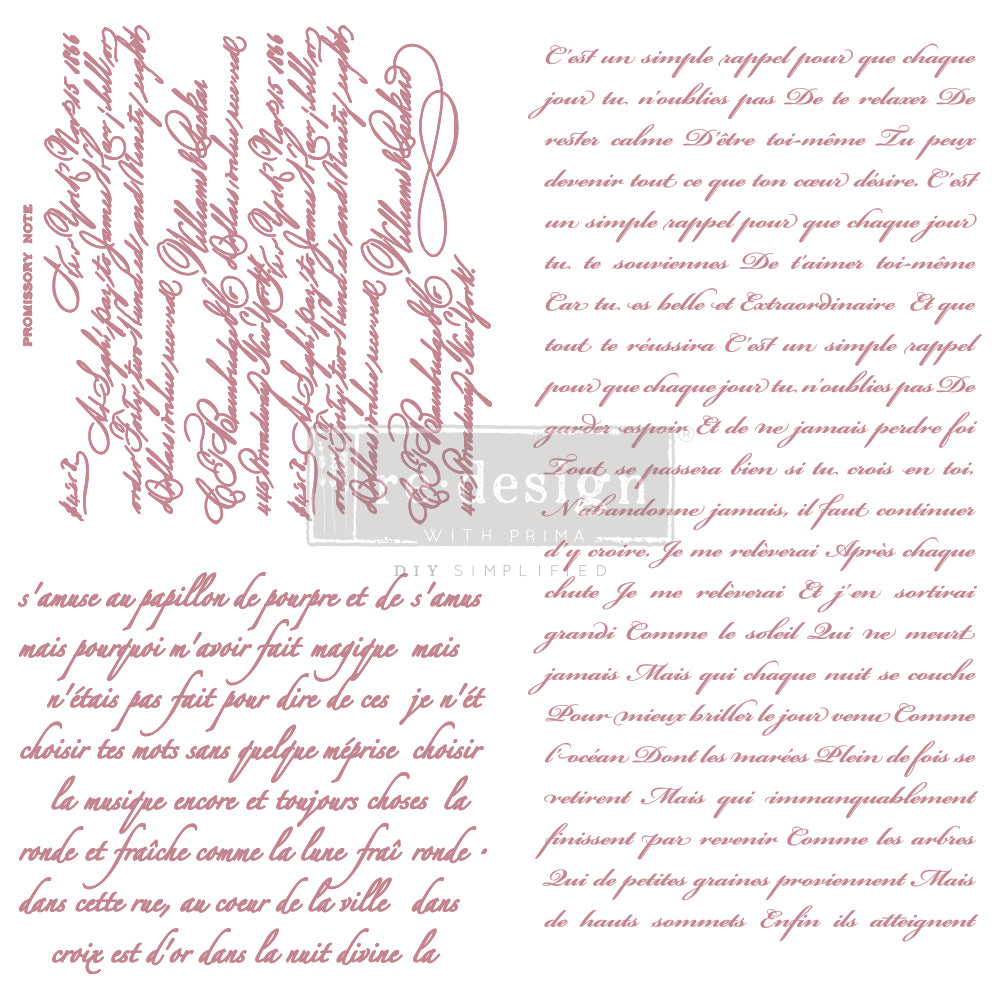 I stamped STAMPS - Vintage Script