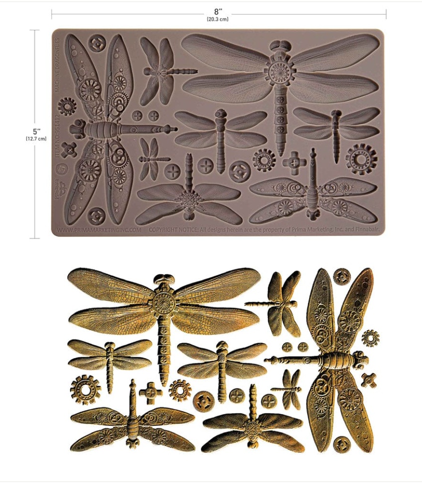 Finnabair - Moulds - Machine Dragonflies - Prima Marketing