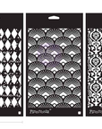 Koristesabluuna Decor Stencil - Decadent Walls - 15 x 23cm
