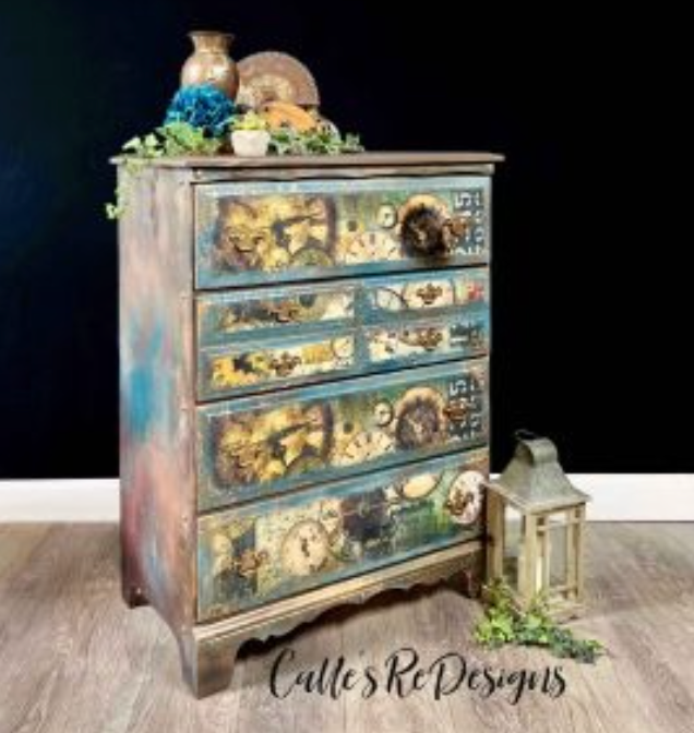 Decoupage Tissue Paper - Lost In Time 49x76 cm - 1 kpl