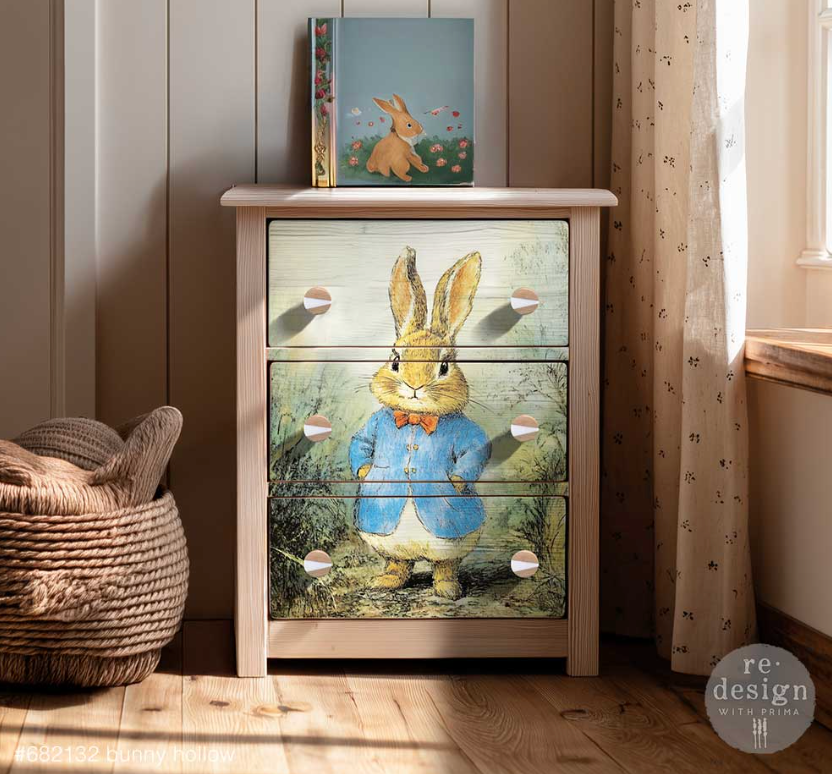 A3 Decoupage Bunny Hollow 30cm x 42cm