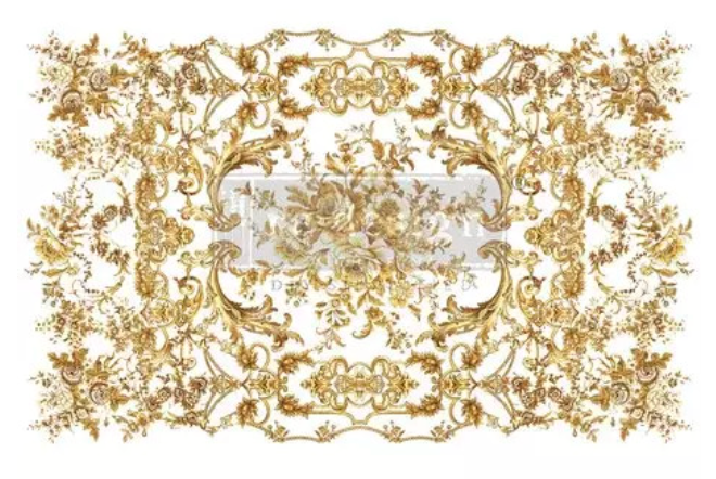 Decor Transfer Kacha Gold Manor Swirls