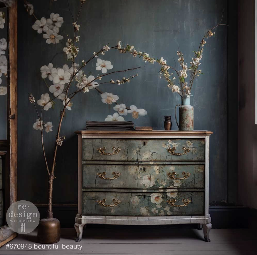 Bountiful Beauty - Decoupage kuitupaperisetti 49x76 cm - 3 kpl