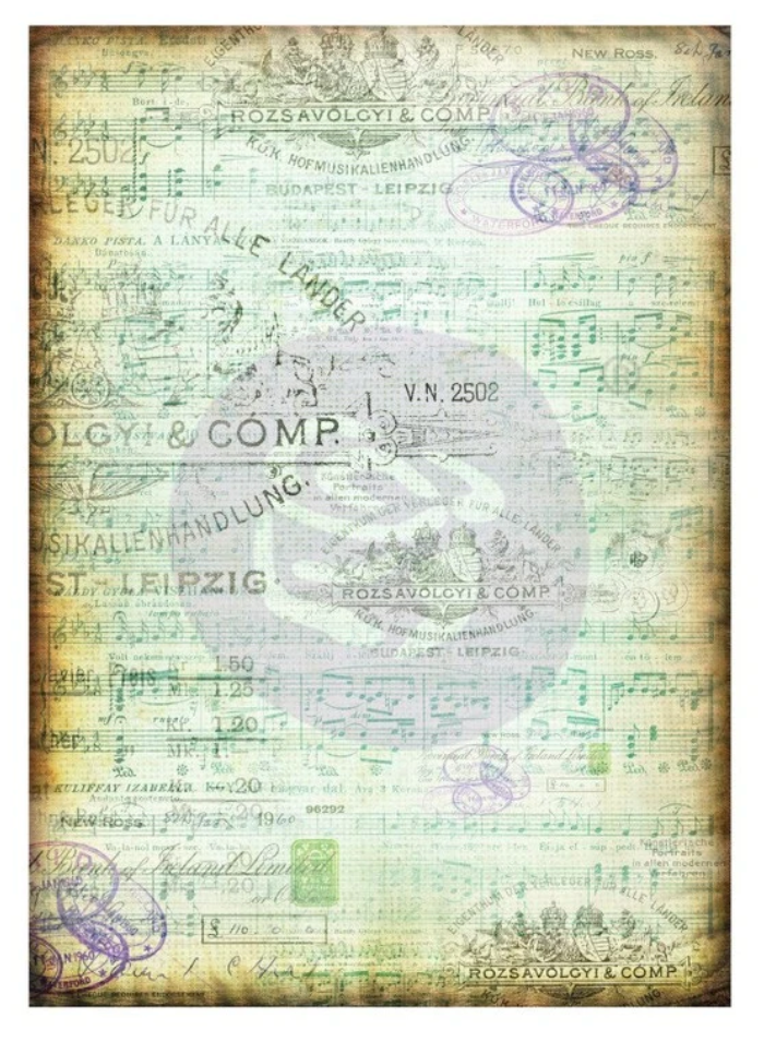 Decoupage Tissue Paper Finnabair Musica 70x50cm