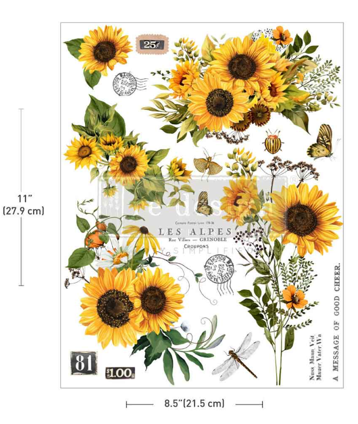 Middy Transfers H2O - Rustic Amber Petals